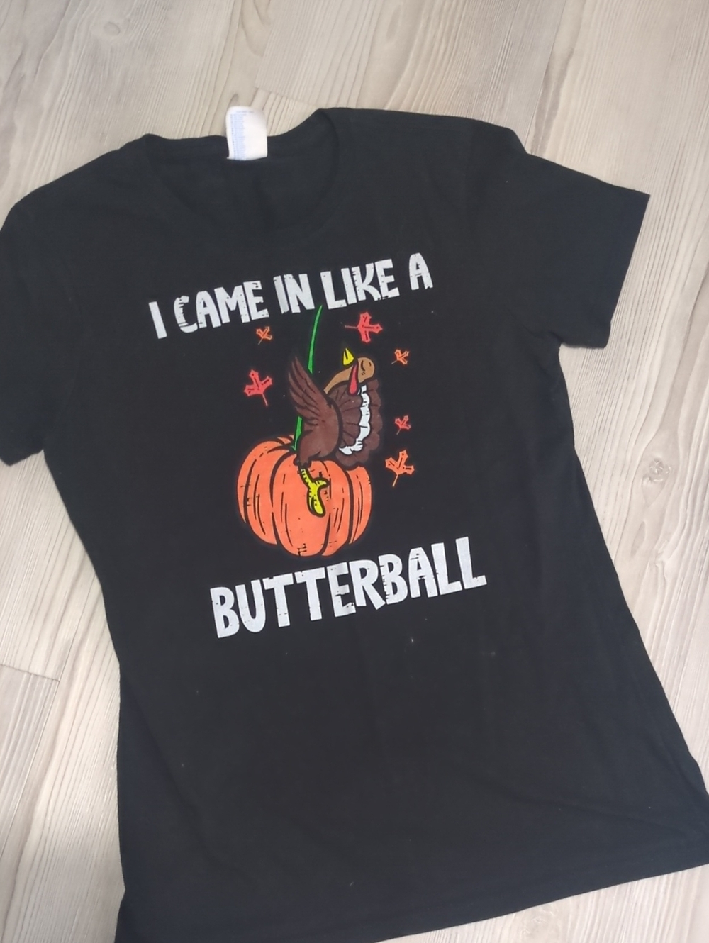 Port & Company Butterball Turkey Thanksgiving Graphic T-Shirt XS